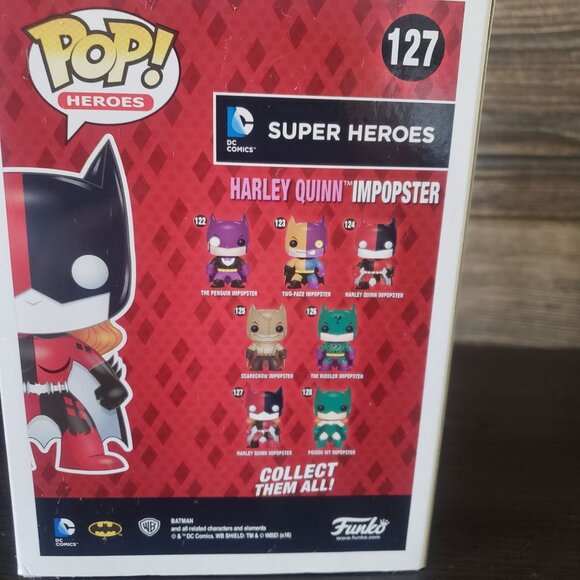 Funko Pop Harley Quinn Impopster 127 Super Heroes‎ Vinyl Action Figure in Box - Picture 2 of 5